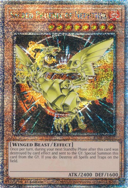 Sacred Phoenix of Nephthys (Quarter Century Secret Rare) [RA03-EN147] Quarter Century Secret Rare | The CG Realm