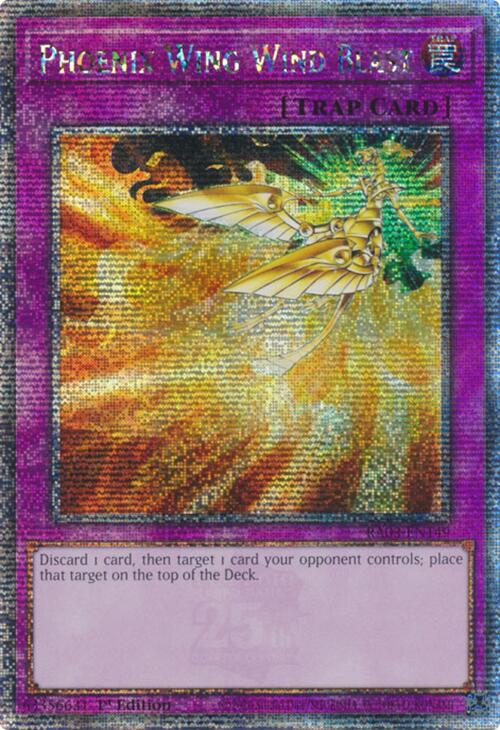 Phoenix Wing Wind Blast (Quarter Century Secret Rare) [RA03-EN149] Quarter Century Secret Rare | The CG Realm