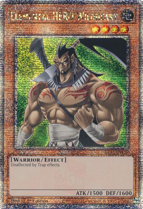 Elemental HERO Wildheart (Quarter Century Secret Rare) [RA03-EN157] Quarter Century Secret Rare | The CG Realm