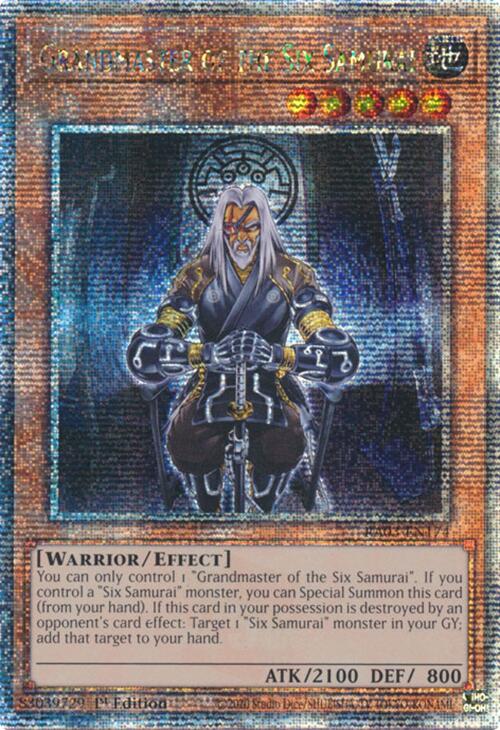 Grandmaster of the Six Samurai (Quarter Century Secret Rare) [RA03-EN174] Quarter Century Secret Rare | The CG Realm