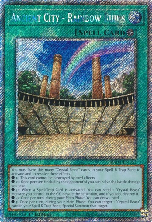 Ancient City - Rainbow Ruins (Platinum Secret Rare) [RA03-EN181] Platinum Secret Rare | The CG Realm