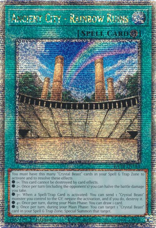 Ancient City - Rainbow Ruins (Quarter Century Secret Rare) [RA03-EN181] Quarter Century Secret Rare | The CG Realm