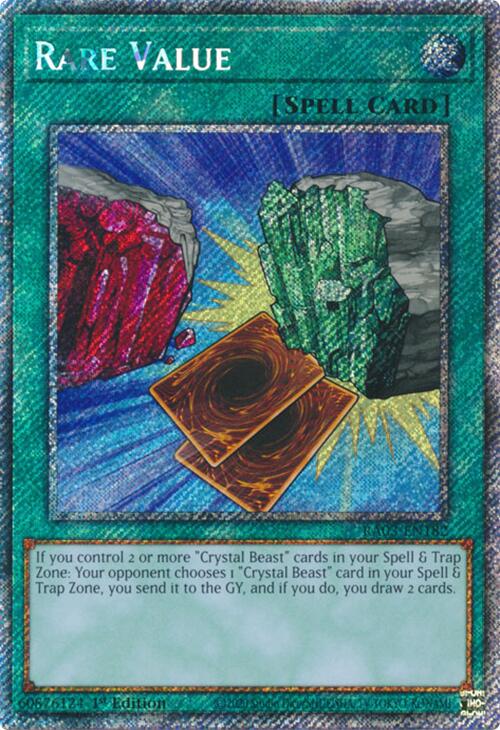 Rare Value (Platinum Secret Rare) [RA03-EN182] Platinum Secret Rare | The CG Realm