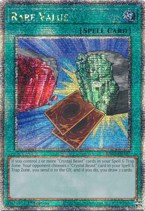 Rare Value (Quarter Century Secret Rare) [RA03-EN182] Quarter Century Secret Rare | The CG Realm