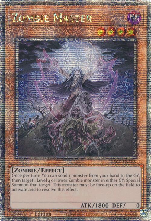 Zombie Master (Quarter Century Secret Rare) [RA03-EN185] Quarter Century Secret Rare | The CG Realm