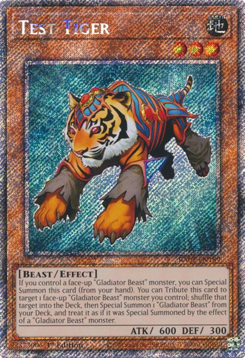 Test Tiger (Platinum Secret Rare) [RA03-EN189] Platinum Secret Rare | The CG Realm