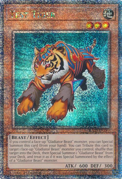 Test Tiger (Quarter Century Secret Rare) [RA03-EN189] Quarter Century Secret Rare | The CG Realm