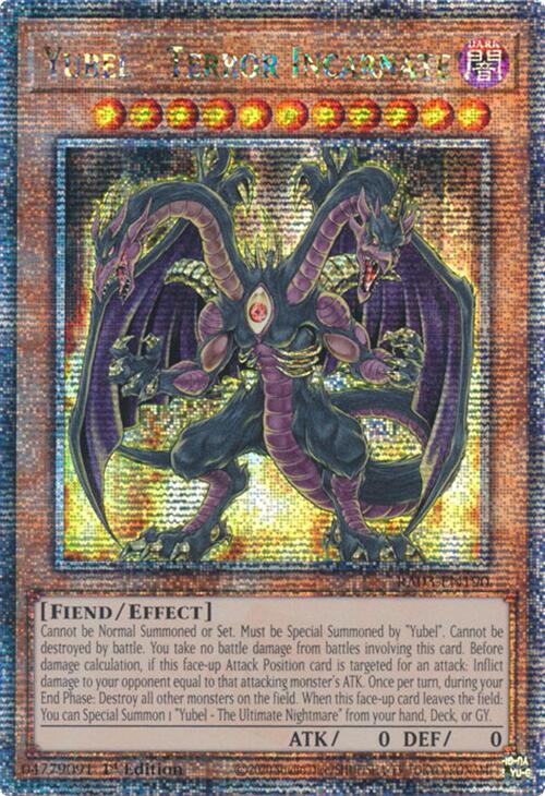 Yubel - Terror Incarnate (Quarter Century Secret Rare) [RA03-EN190] Quarter Century Secret Rare | The CG Realm