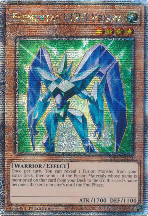 Elemental HERO Prisma (Quarter Century Secret Rare) [RA03-EN193] Quarter Century Secret Rare | The CG Realm