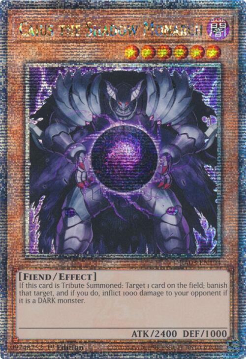 Caius the Shadow Monarch (Quarter Century Secret Rare) [RA03-EN194] Quarter Century Secret Rare | The CG Realm