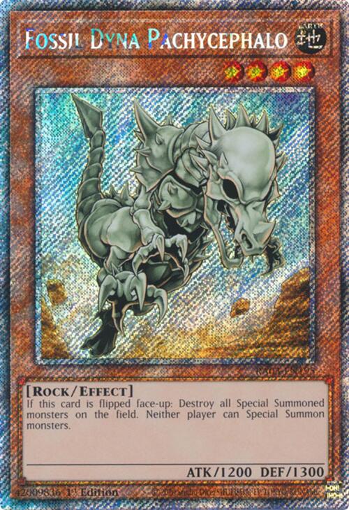 Fossil Dyna Pachycephalo (Platinum Secret Rare) [RA03-EN195] Platinum Secret Rare | The CG Realm