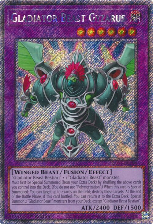 Gladiator Beast Gyzarus (Platinum Secret Rare) [RA03-EN198] Platinum Secret Rare | The CG Realm