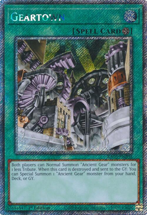 Geartown (Platinum Secret Rare) [RA03-EN203] Platinum Secret Rare | The CG Realm