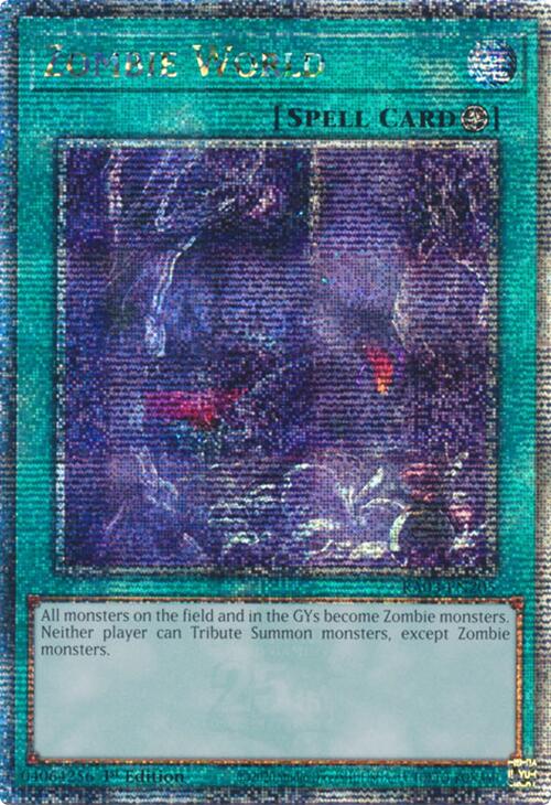 Zombie World (Quarter Century Secret Rare) [RA03-EN205] Quarter Century Secret Rare | The CG Realm