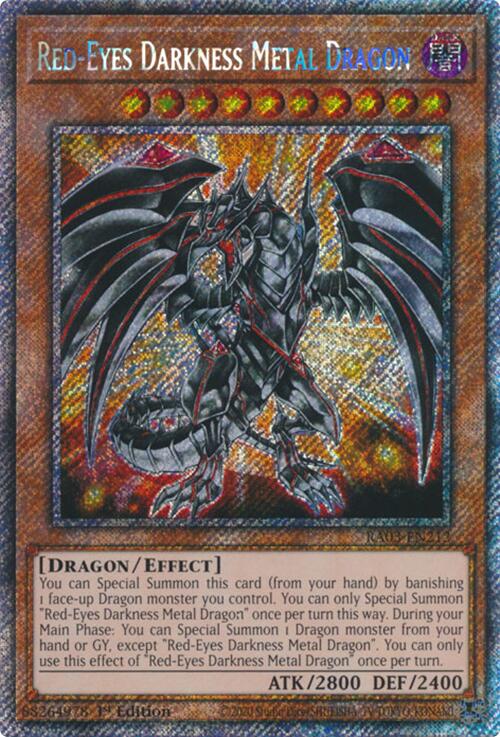 Red-Eyes Darkness Metal Dragon (Platinum Secret Rare) [RA03-EN212] Platinum Secret Rare | The CG Realm