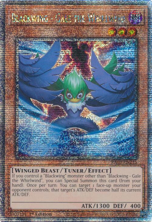 Blackwing - Gale the Whirlwind (Quarter Century Secret Rare) [RA03-EN215] Quarter Century Secret Rare | The CG Realm