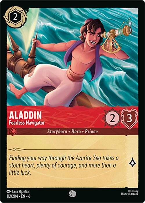 Aladdin - Fearless Navigator (112/204) [Azurite Sea] | The CG Realm