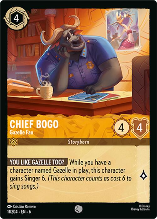 Chief Bogo - Gazelle Fan (11/204) [Azurite Sea] | The CG Realm