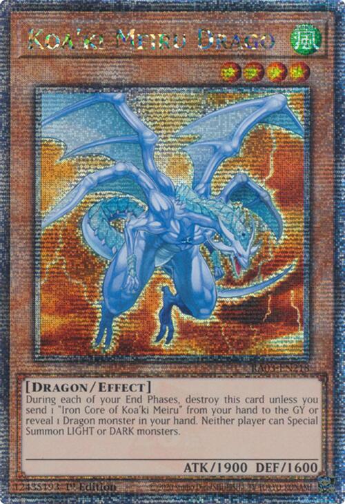 Koa'ki Meiru Drago (Quarter Century Secret Rare) [RA03-EN218] Quarter Century Secret Rare | The CG Realm