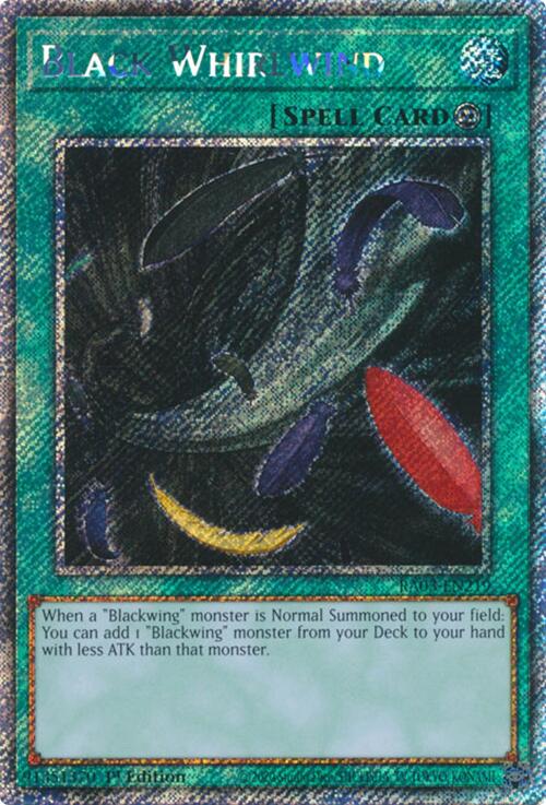 Black Whirlwind (Platinum Secret Rare) [RA03-EN219] Platinum Secret Rare | The CG Realm