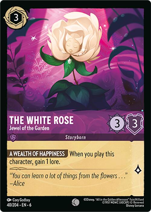 The White Rose - Jewel of the Garden (40/204) [Azurite Sea] | The CG Realm