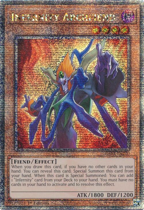 Infernity Archfiend (Quarter Century Secret Rare) [RA03-EN220] Quarter Century Secret Rare | The CG Realm