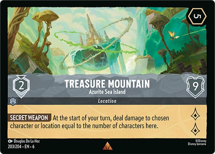 Treasure Mountain - Azurite Sea Island (203/204) [Azurite Sea] | The CG Realm