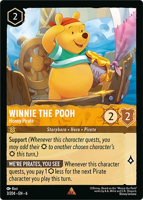 Winnie the Pooh - Hunny Pirate (3/204) [Azurite Sea] | The CG Realm