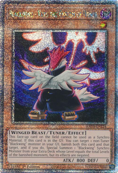 Blackwing - Vayu the Emblem of Honor (Quarter Century Secret Rare) [RA03-EN224] Quarter Century Secret Rare | The CG Realm