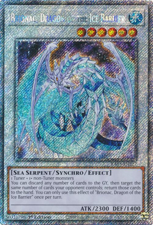 Brionac, Dragon of the Ice Barrier (Platinum Secret Rare) [RA03-EN227] Platinum Secret Rare | The CG Realm