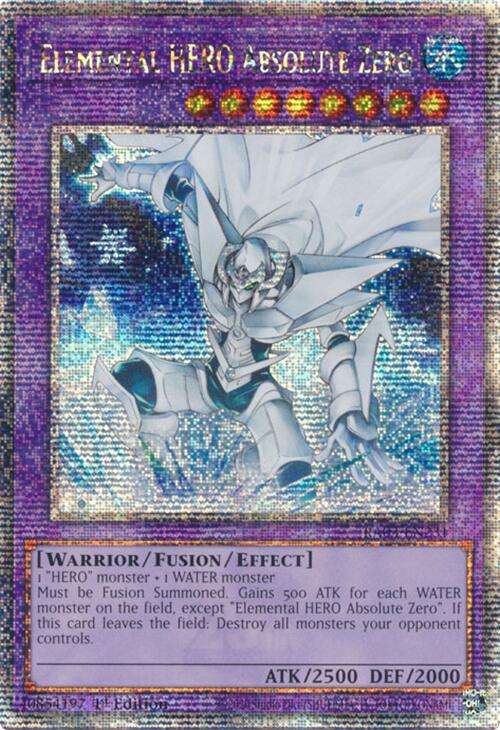 Elemental HERO Absolute Zero (Quarter Century Secret Rare) [RA03-EN231] Quarter Century Secret Rare | The CG Realm