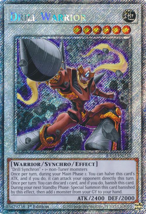 Drill Warrior (Platinum Secret Rare) [RA03-EN232] Platinum Secret Rare | The CG Realm