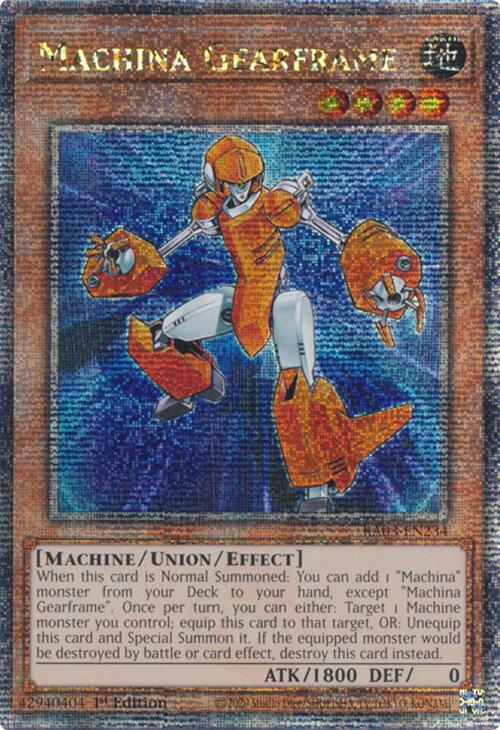 Machina Gearframe (Quarter Century Secret Rare) [RA03-EN234] Quarter Century Secret Rare | The CG Realm