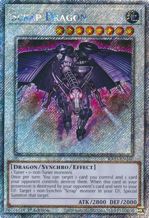 Scrap Dragon (Platinum Secret Rare) [RA03-EN240] Platinum Secret Rare | The CG Realm