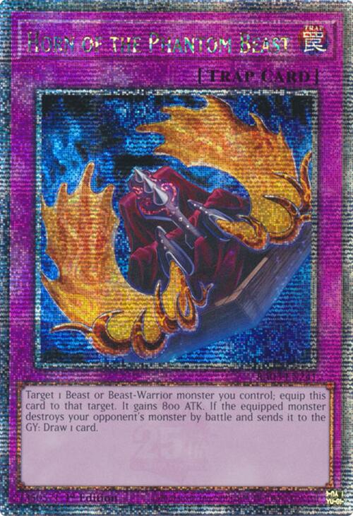 Horn of the Phantom Beast (Quarter Century Secret Rare) [RA03-EN241] Quarter Century Secret Rare | The CG Realm