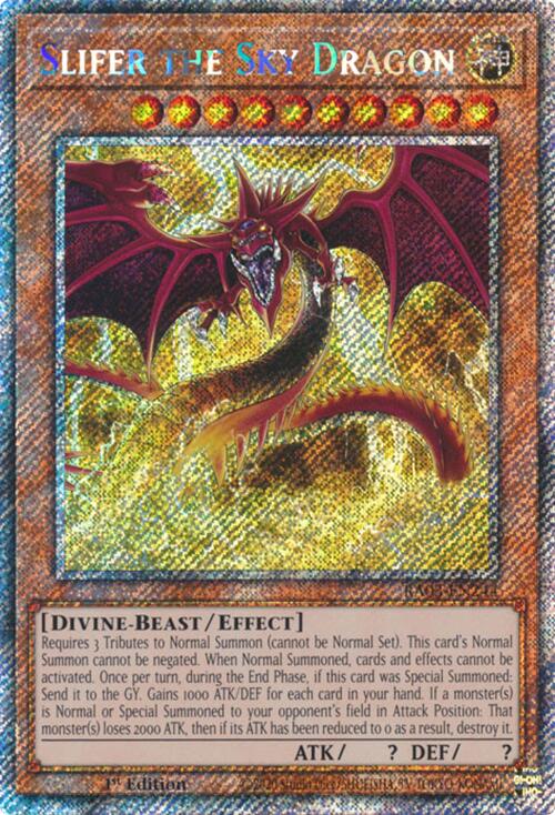 Slifer the Sky Dragon (Platinum Secret Rare) [RA03-EN244] Platinum Secret Rare | The CG Realm