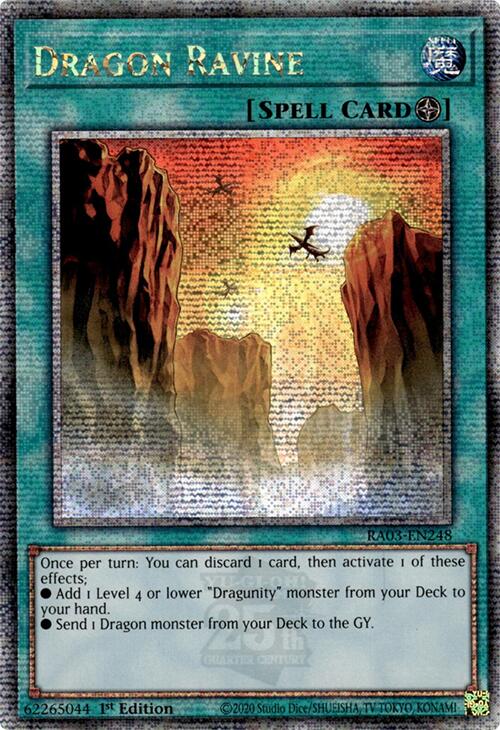 Dragon Ravine (Quarter Century Secret Rare) [RA03-EN248] Quarter Century Secret Rare | The CG Realm