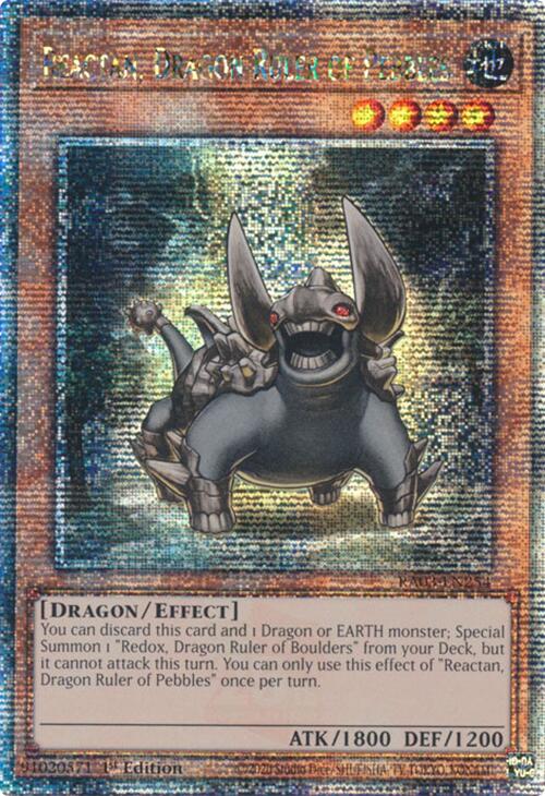 Reactan, Dragon Ruler of Pebbles (Quarter Century Secret Rare) [RA03-EN254] Quarter Century Secret Rare | The CG Realm