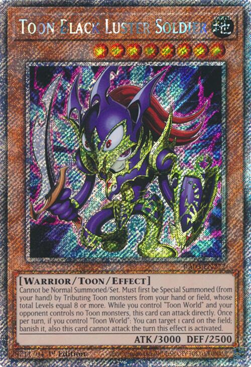 Toon Black Luster Soldier (Platinum Secret Rare) [RA03-EN272] Platinum Secret Rare | The CG Realm