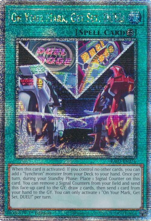 On Your Mark, Get Set, DUEL! (Quarter Century Secret Rare) [RA03-EN276] Quarter Century Secret Rare | The CG Realm