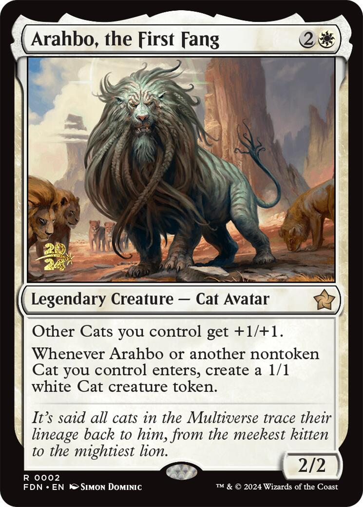 Arahbo, the First Fang [Foundations Prerelease Promos] | The CG Realm