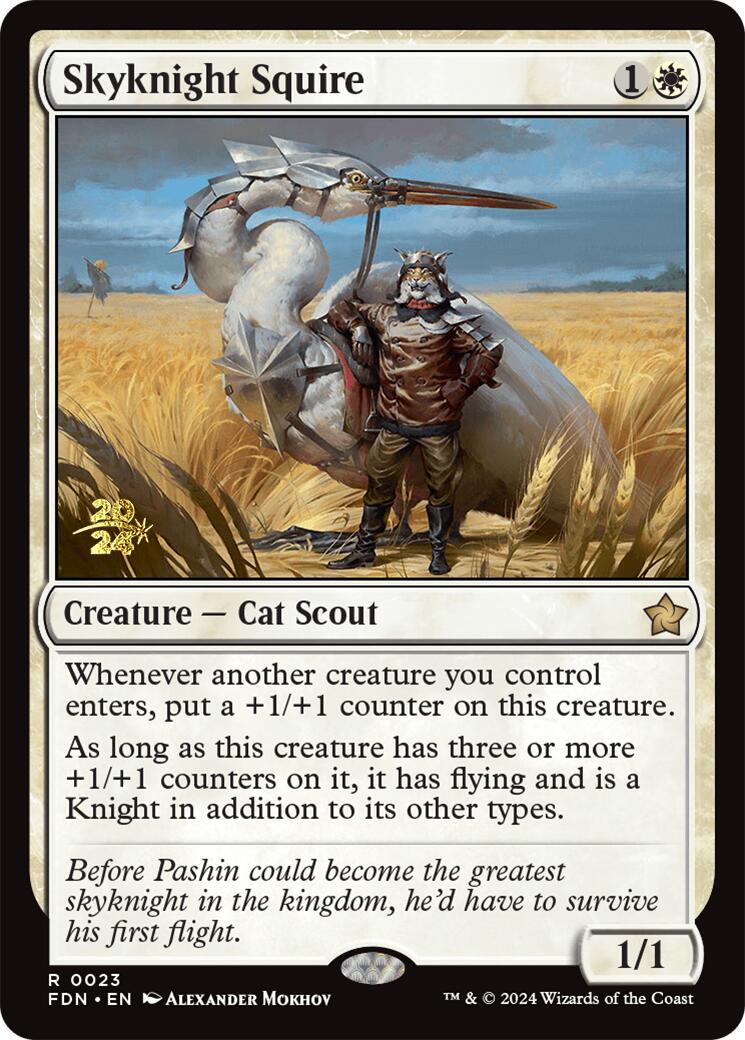 Skyknight Squire [Foundations Prerelease Promos] | The CG Realm