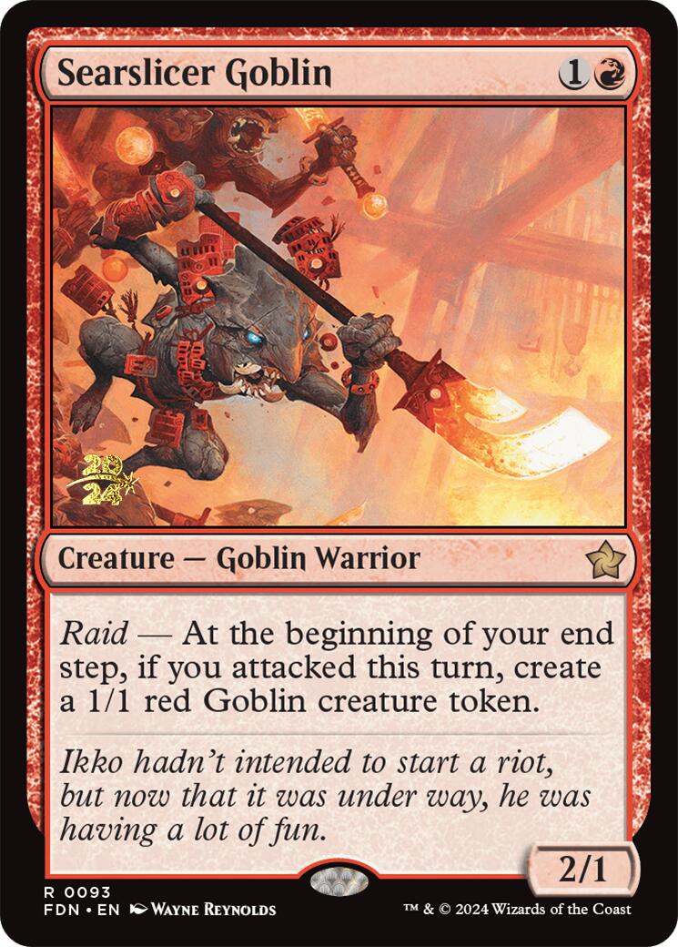 Searslicer Goblin [Foundations Prerelease Promos] | The CG Realm