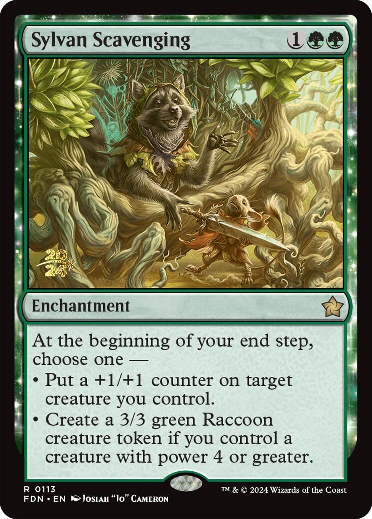 Sylvan Scavenging [Foundations Prerelease Promos] | The CG Realm