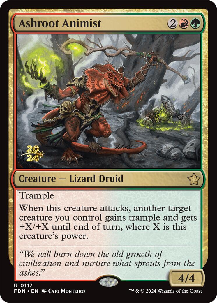 Ashroot Animist [Foundations Prerelease Promos] | The CG Realm