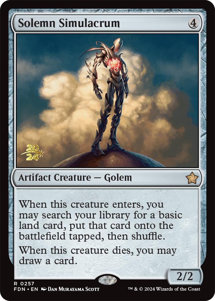 Solemn Simulacrum [Foundations Prerelease Promos] | The CG Realm