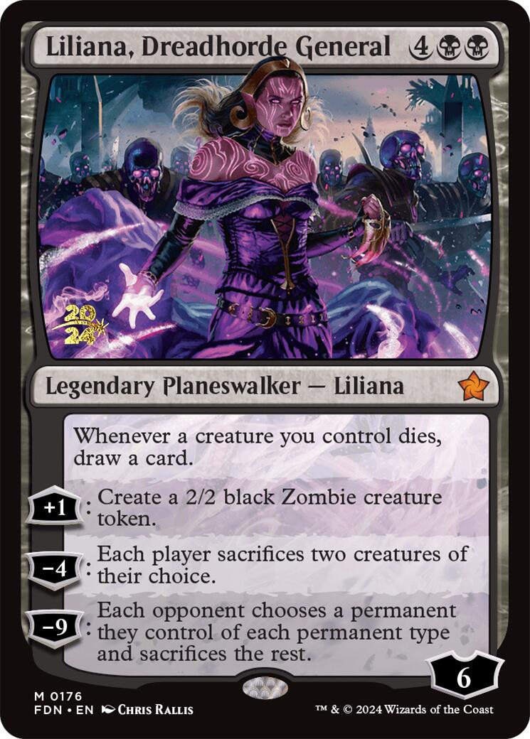 Liliana, Dreadhorde General [Foundations Prerelease Promos] | The CG Realm