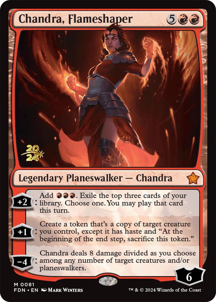 Chandra, Flameshaper [Foundations Prerelease Promos] | The CG Realm