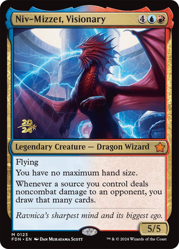 Niv-Mizzet, Visionary [Foundations Prerelease Promos] | The CG Realm