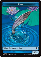 Faerie // Fish Doubled-Sided Token [Foundations Tokens] | The CG Realm